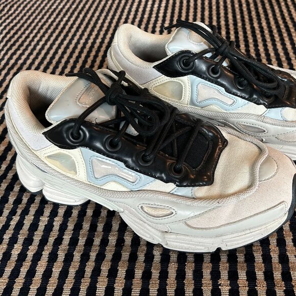 Raf Simons x Adidas Ozweego - Men US9 - Cream/Stone/Black - Very Good Condition - Picture 1 of 7